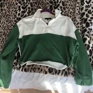 Cropped button down shirt